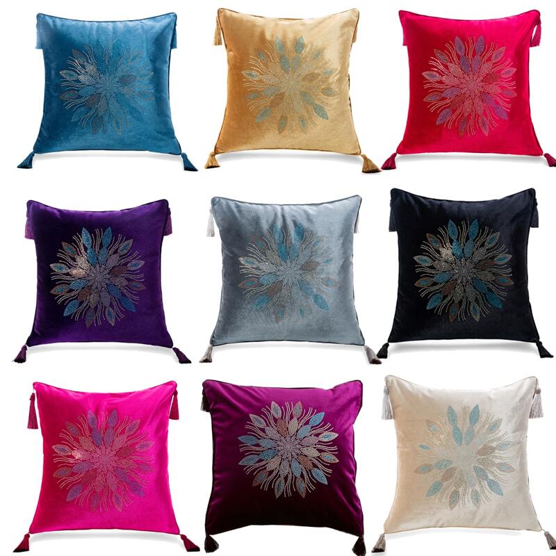 

1pc Floral Pattern Cushion Cover Without Filler, Multicolor