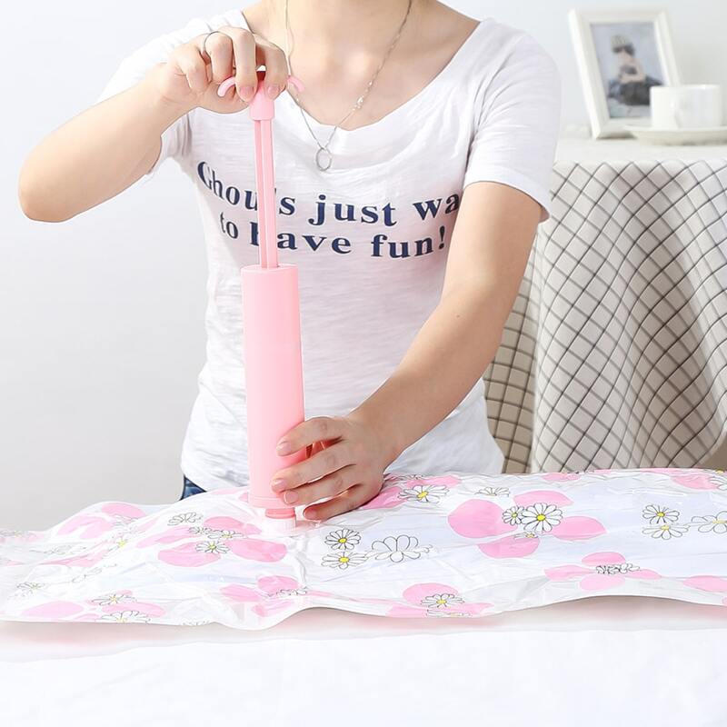 

11pcs Flower Print Vacuum Storage Bag, Multicolor