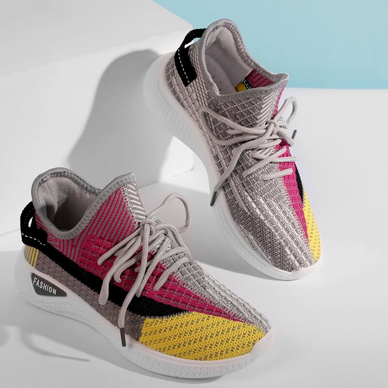 

Lace-up Front Colorblock Sneakers, Multicolor