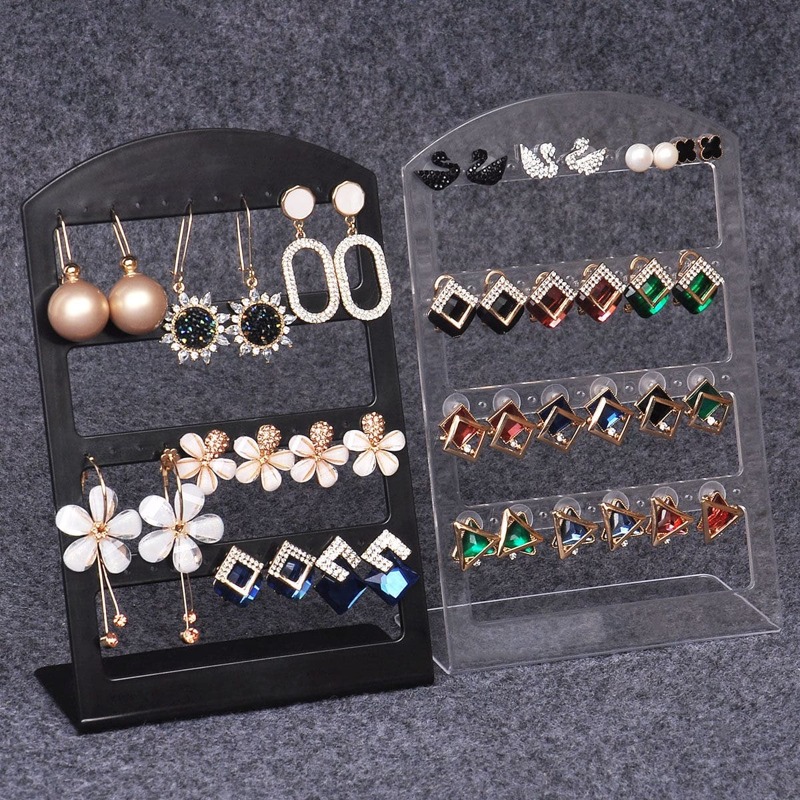 

1pc Earring Display Rack, Black and white