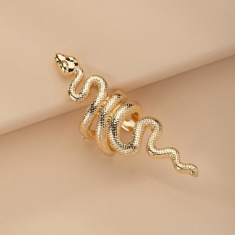 

Metal Serpentine Ear Cuff, Gold