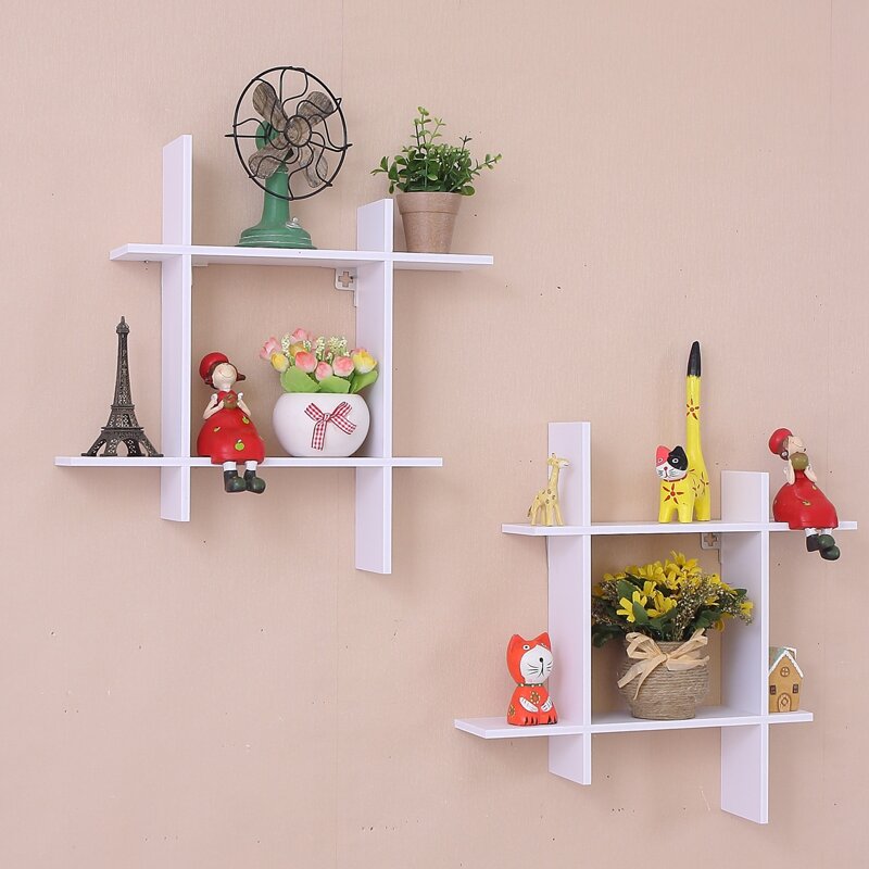 

1pc Wall Mounted Storage Rack, White