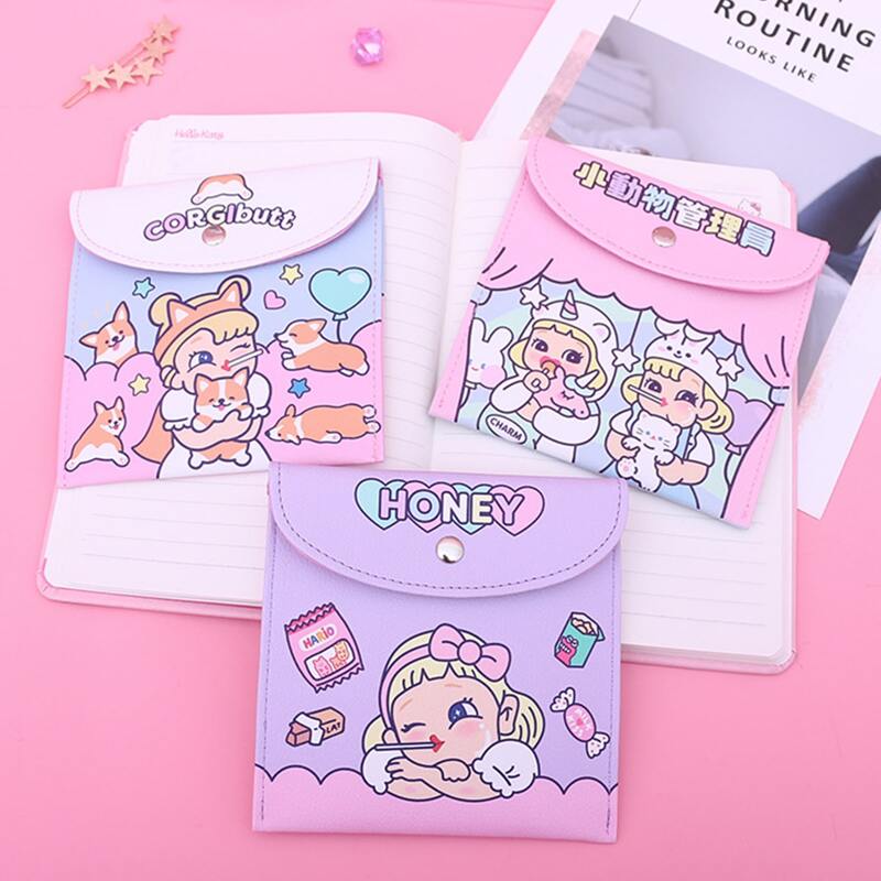 

1pc Cartoon Random Sanitary Napkin Storage Bag, Multicolor