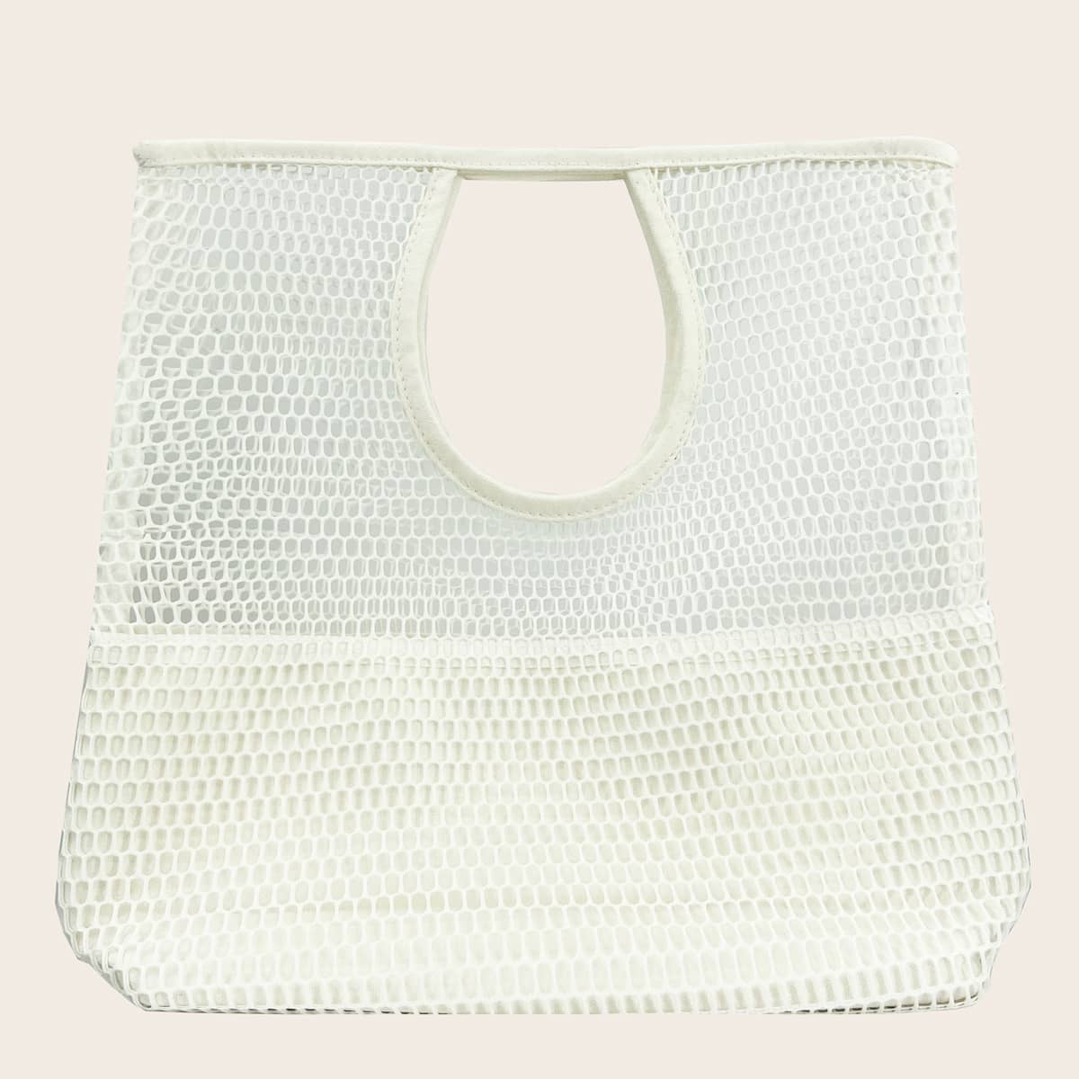 

Fishnet Tote Bag, Beige
