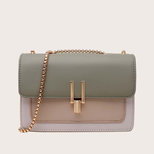 

Color Block Crossbody Bag, Multicolor