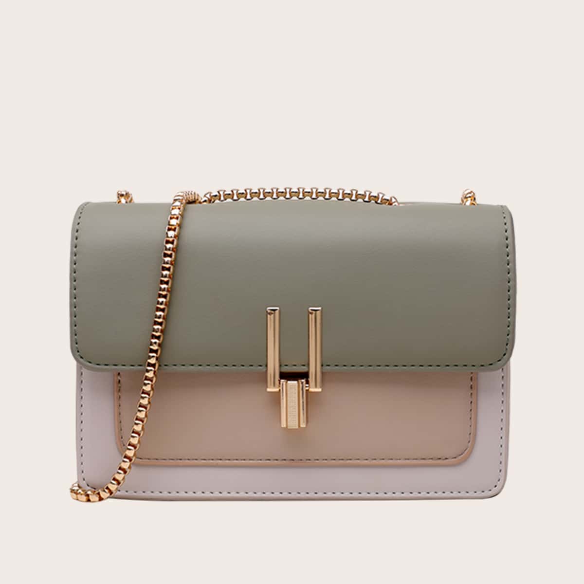 

Color Block Crossbody Bag, Multicolor