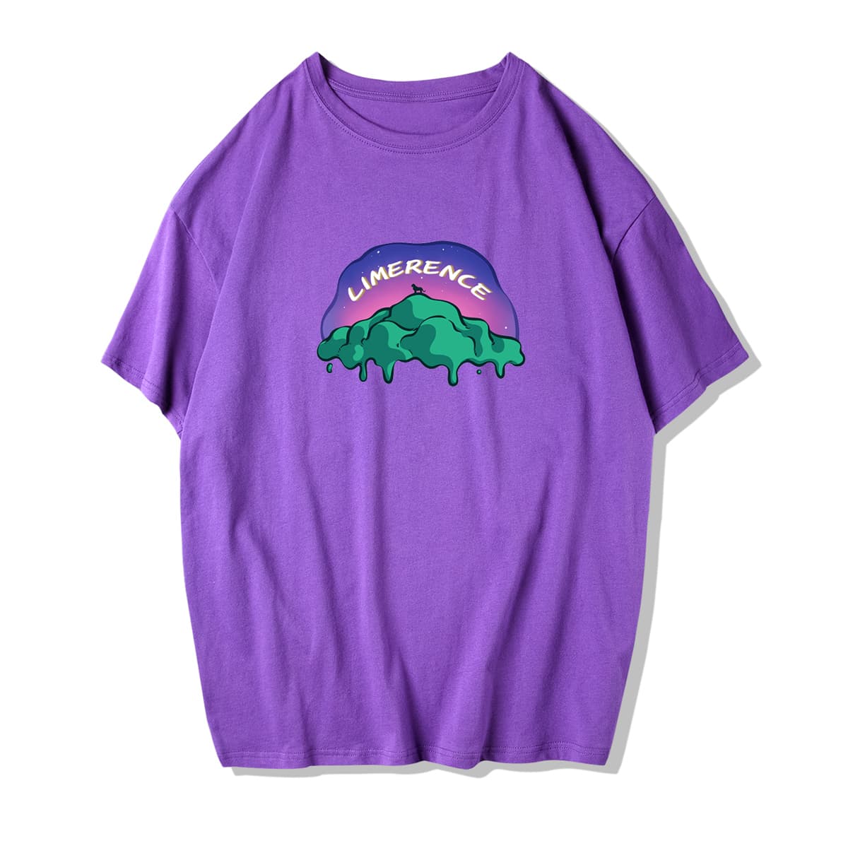 

Guys Letter Graphic Purple Tee