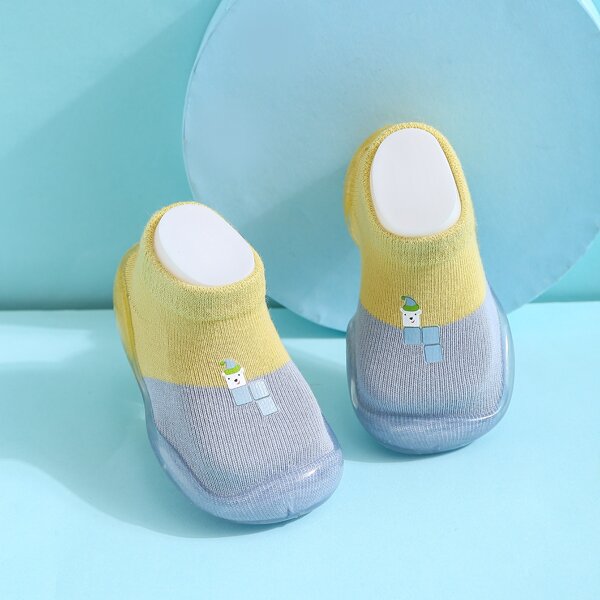 

Baby Girls Slip On Two Tone High Top Knit Sneakers, Multicolor
