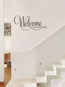 Adhesivo de pared con gráfico de eslogan, arte de pared autoadhesivo negro impermeable para decoración del hogar, pegatinas, adhesivo de pared, vinilo para decoraciones del hogar, artículos de decoración de primavera para refrescar tu hogar, pegatinas de decoración de ramas, regalos de cumpleaños, graduación, decoración de cocina - Negro - Ver 7