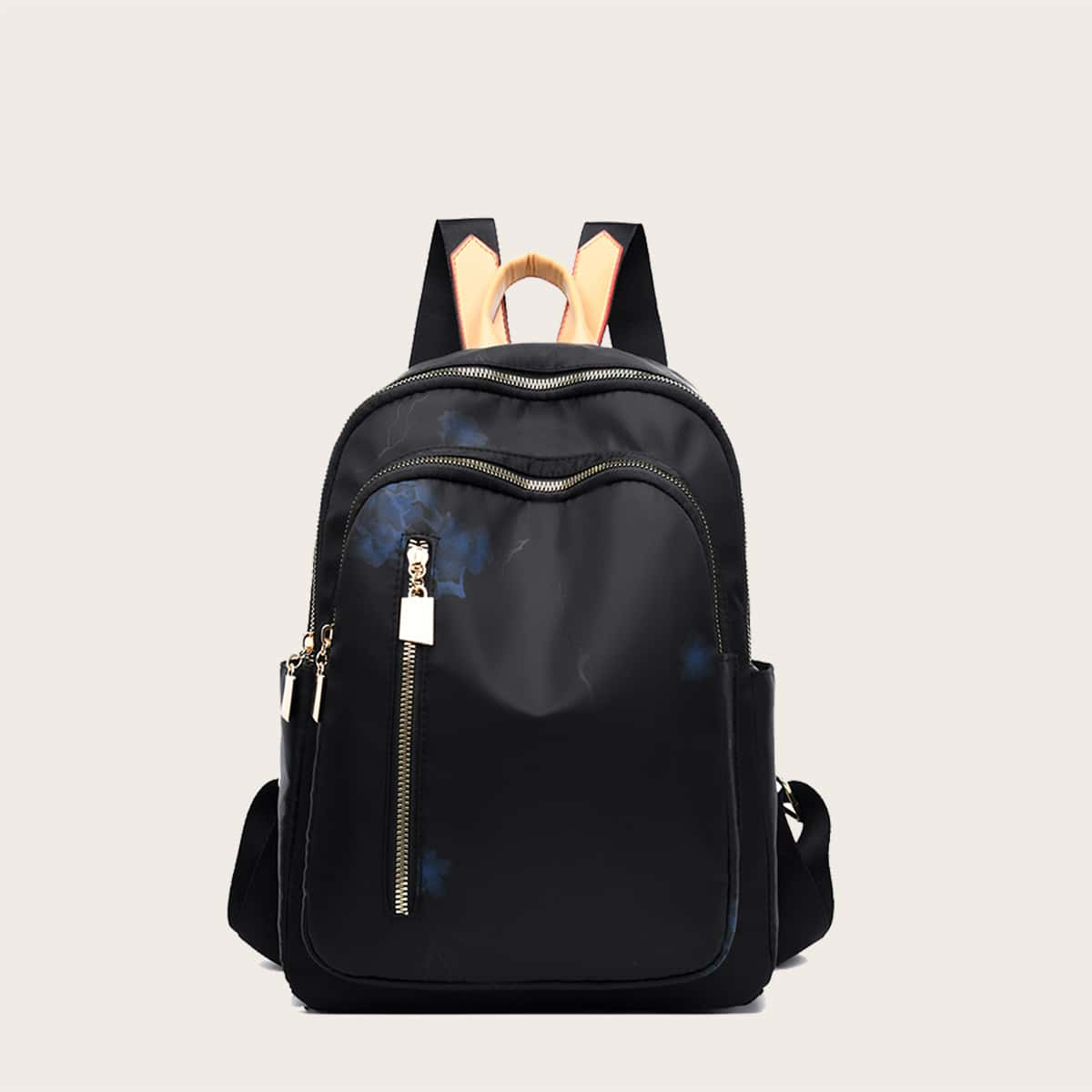 

Zipper Front Backpack, Black