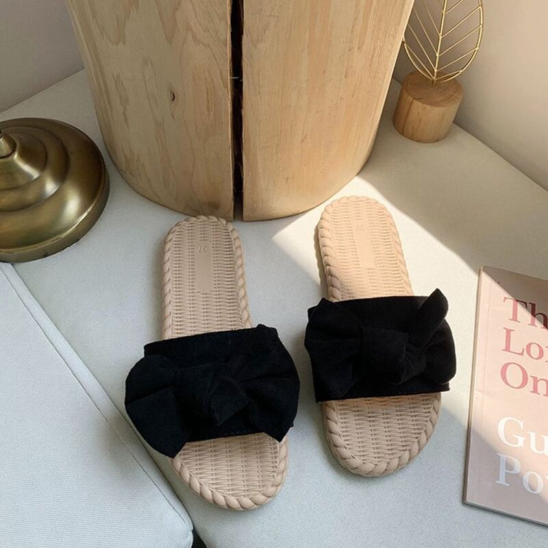 

Knot Front Sliders, Black