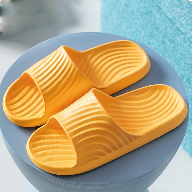 

Open Toe Textured Wide Fit Sliders, Yellow