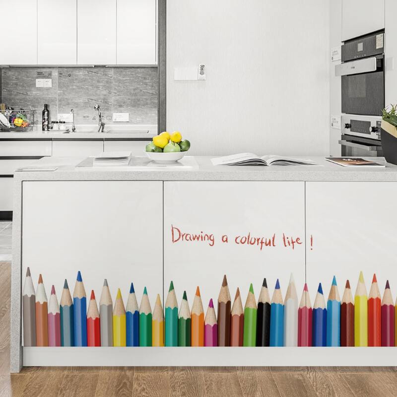 

Pencil Pattern Wall Sticker, Multicolor