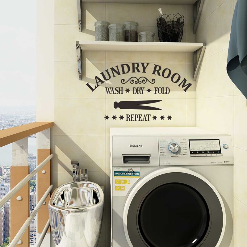 

Slogan Graphic Wall Sticker, Black