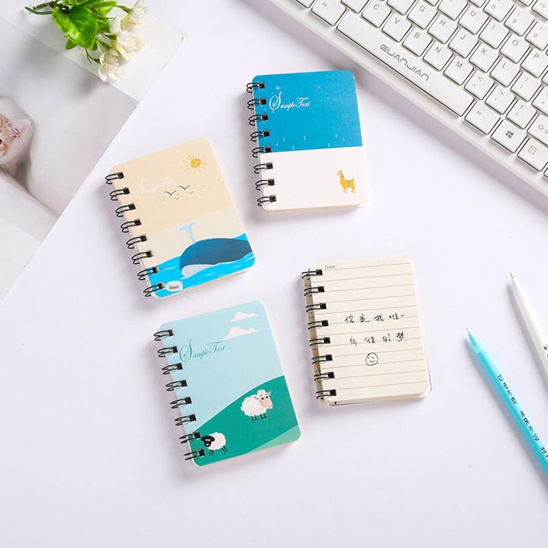 

1pc Cartoon Random Coil Notebook, Multicolor