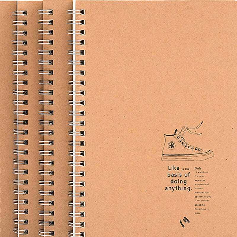

1pc Simple Coil Notebook, Multicolor