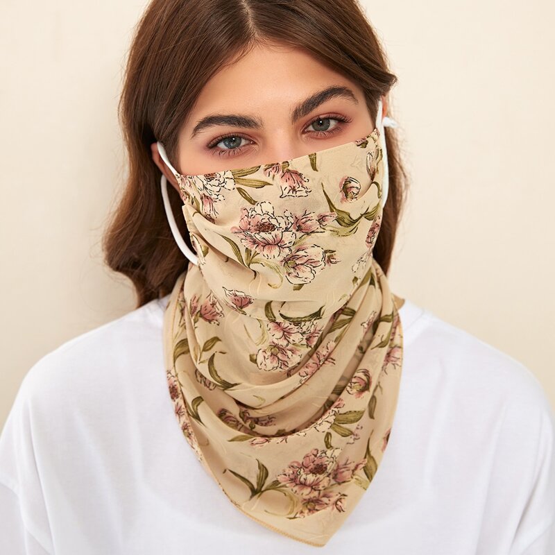 

Floral Sun Protection For The Face, Multicolor