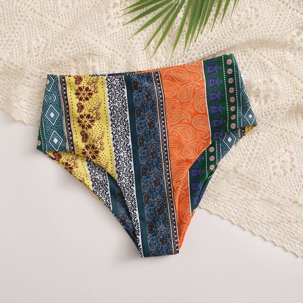 

Tribal High Waisted Bikini Panty, Multicolor