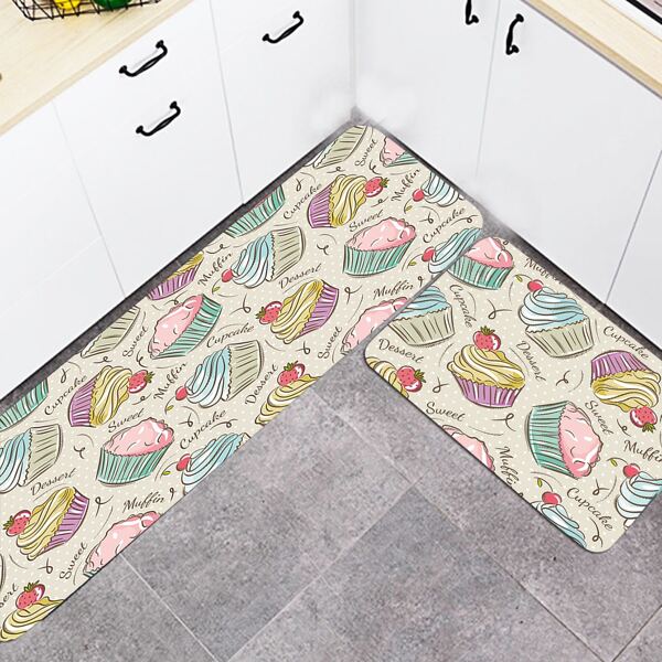 

1pc Cake Pattern Floor Mat, Multicolor