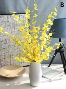 1branch Phalaenopsis nhân tạo với 5 cái đầu - Nhiều màu - Xem 2