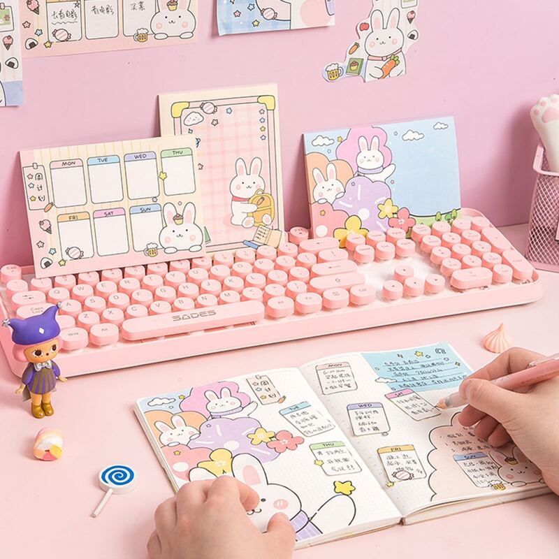

1pack Rabbit Print Random Memo Paper, Multicolor