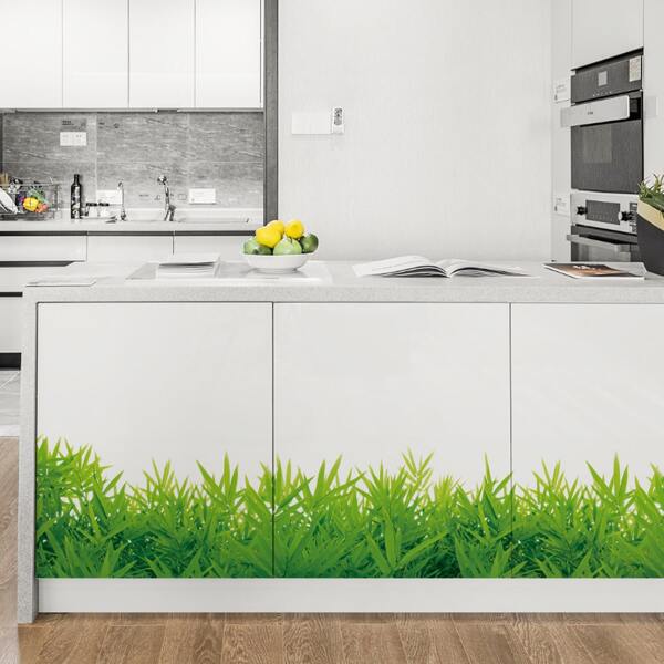 

1sheet Grass Pattern Wall Sticker, Green