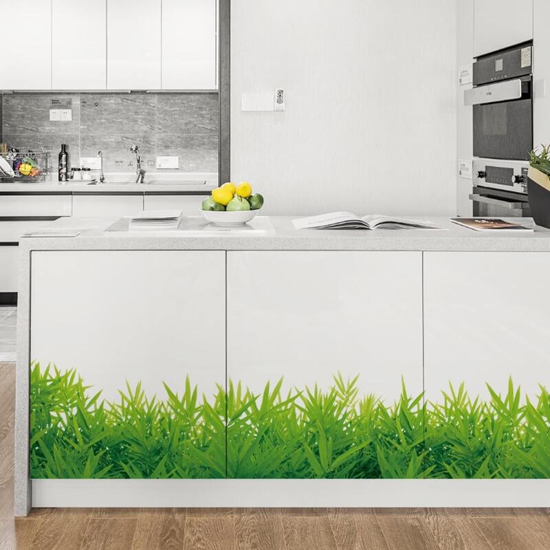

1sheet Grass Pattern Wall Sticker, Green