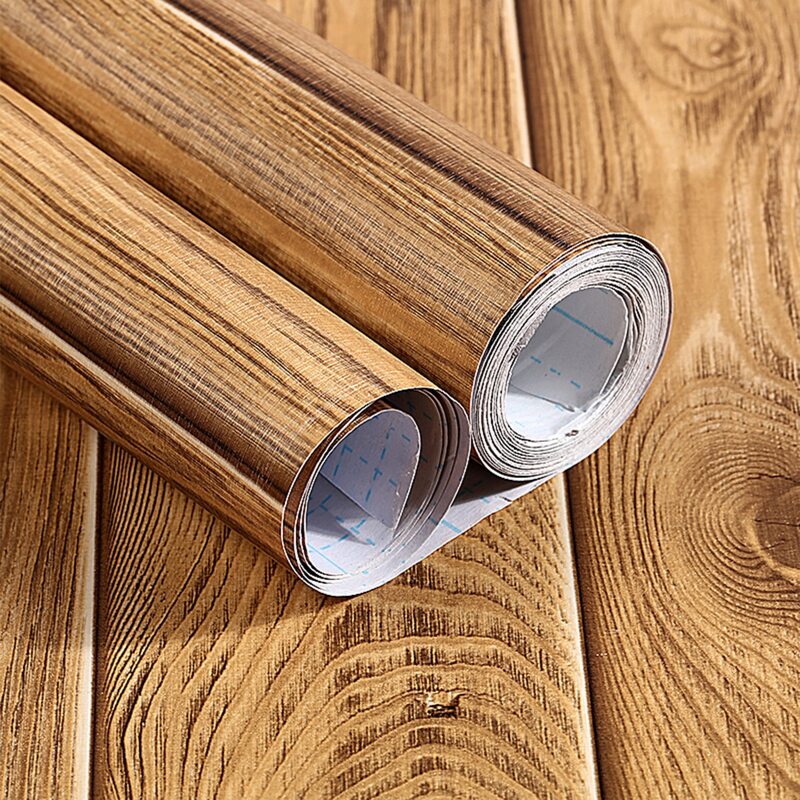 

Wood Grain Wall Sticker, Khaki