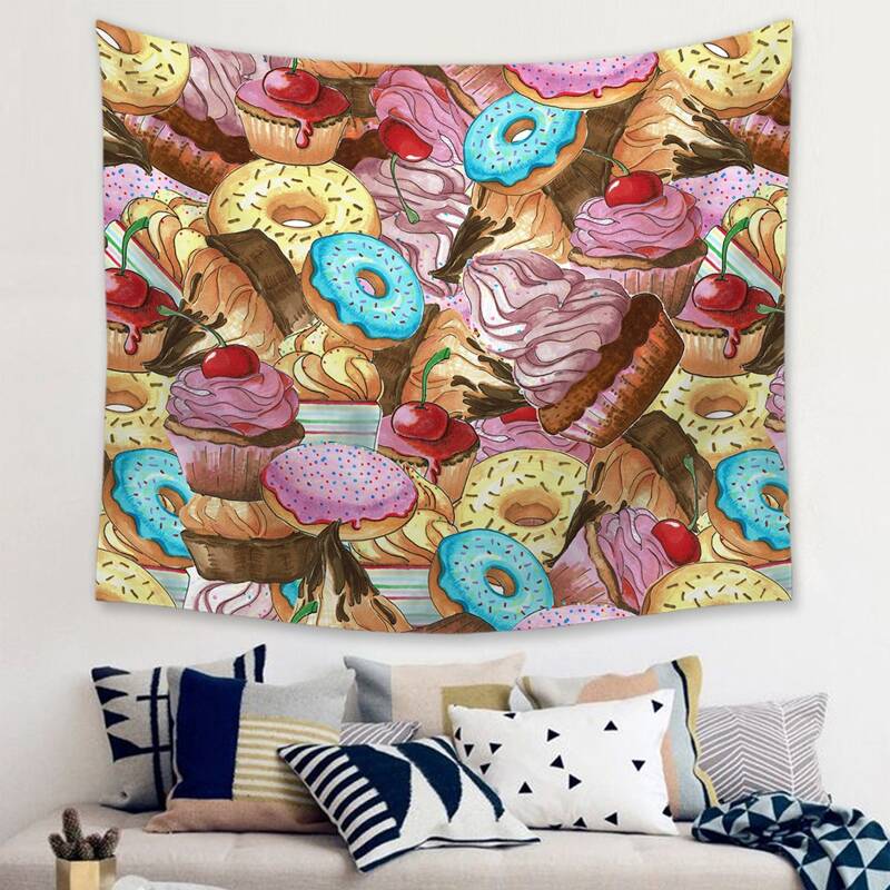 

Dessert Print Tapestry, Multicolor