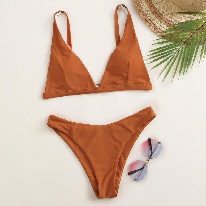 

Triangle Cami Bikini Swimsuit, Ginger