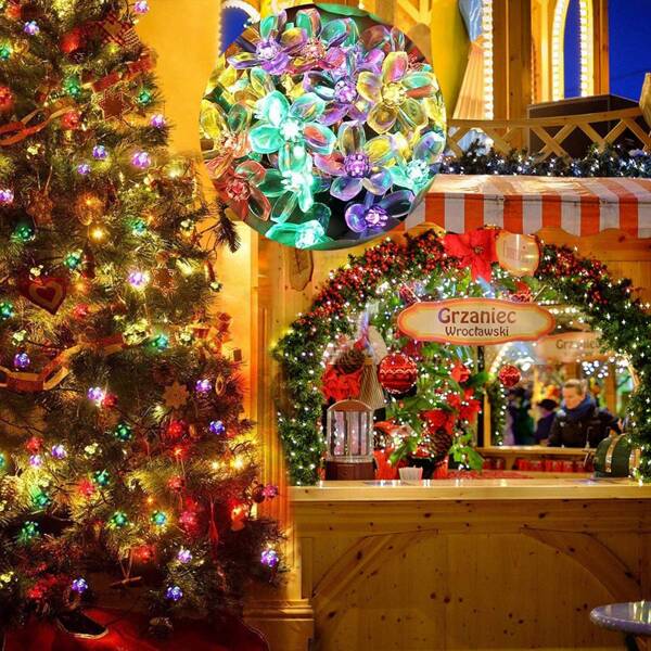 

Свет шнура в форме цветка, Многоцветный