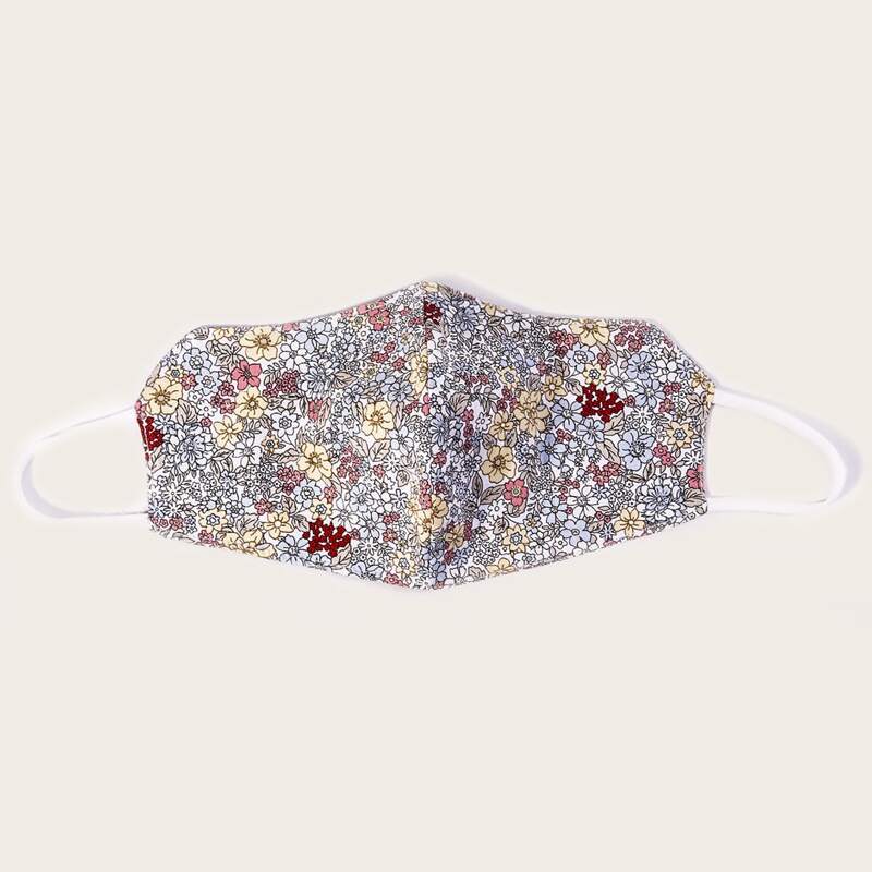 

Guys Floral Pattern Face Mask, Multicolor
