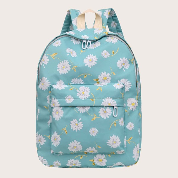 

Kids Floral Appliques Backpack, Green