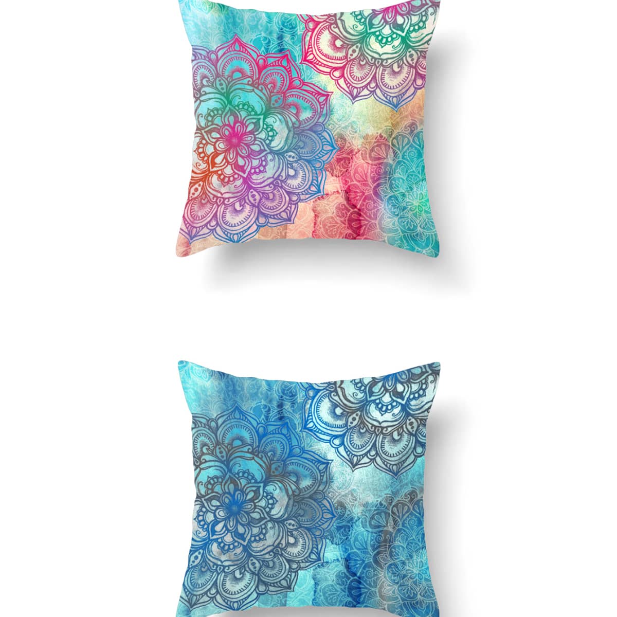 

1pc Flower Print Cushion Cover Without Filler, Multicolor