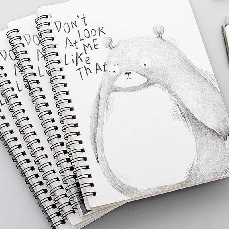 

1pack Cartoon Graphic Notebook, Multicolor