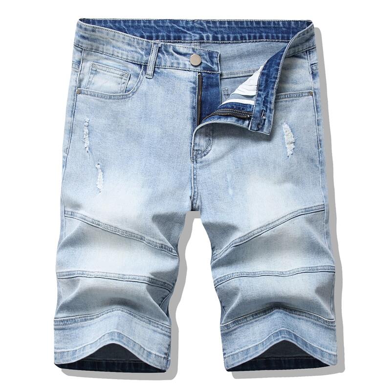 

Guys Ripped Slant Pocket Denim Shorts, Blue