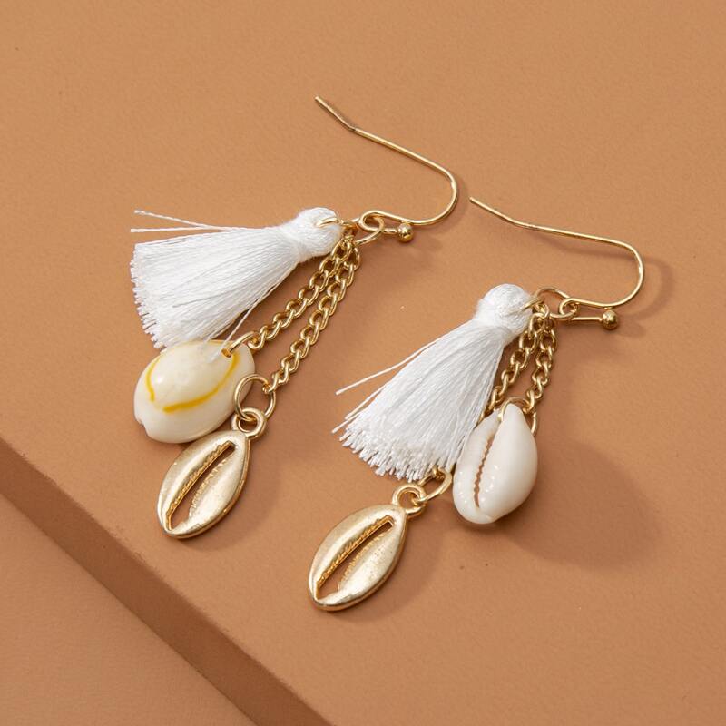 

Tassel Drop Earrings, Multicolor