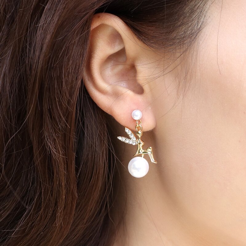 

Angel Charm Drop Earrings, Multicolor