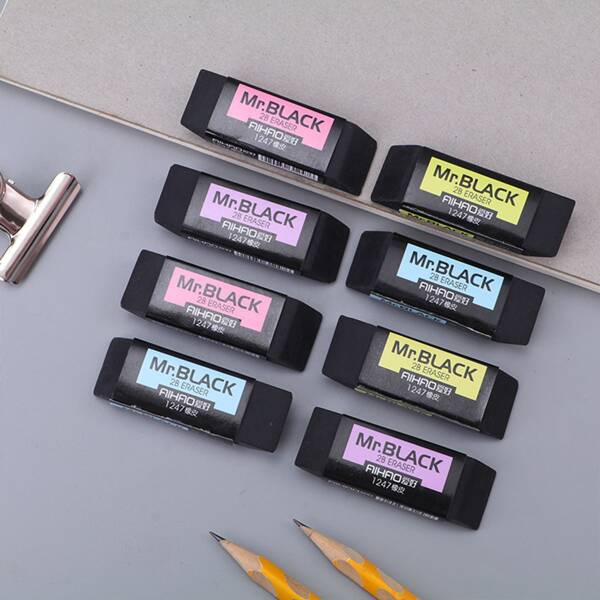 

2pcs Random Eraser, Black