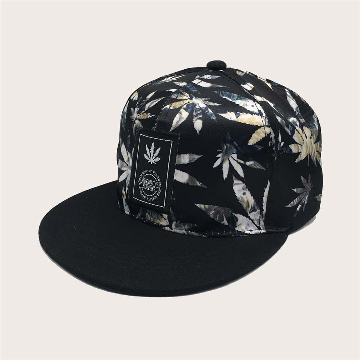 

Guys Leaf Pattern Baseball Cap, Multicolor