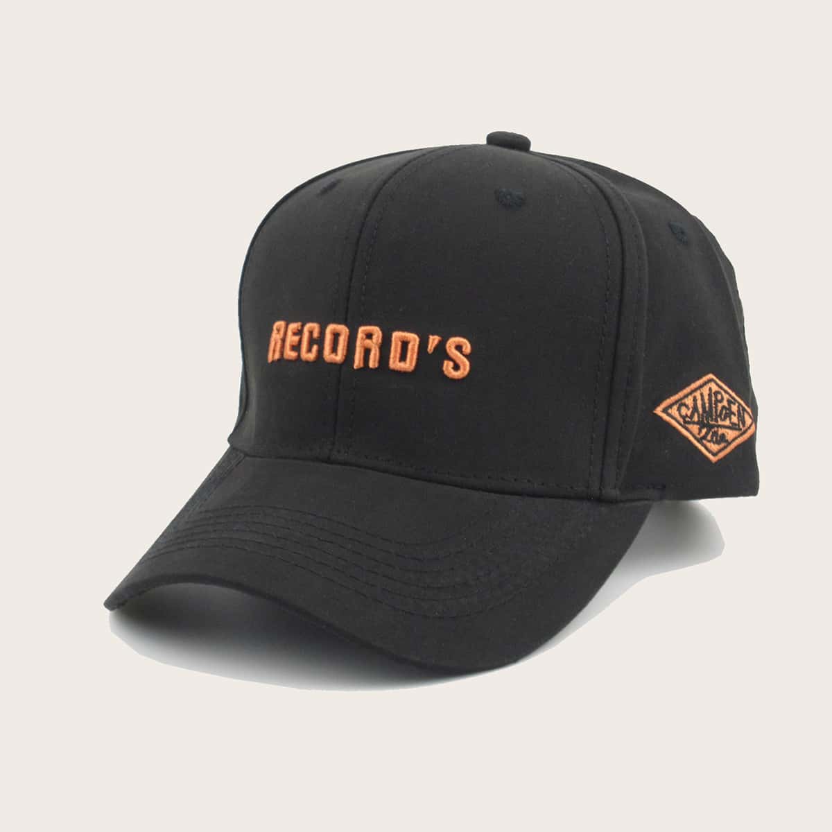 

Guys Letter Embroidery Baseball Cap, Black