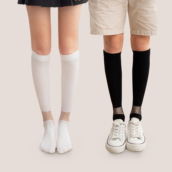 

2pairs выдолбленные гольфы, Чёрнобелые