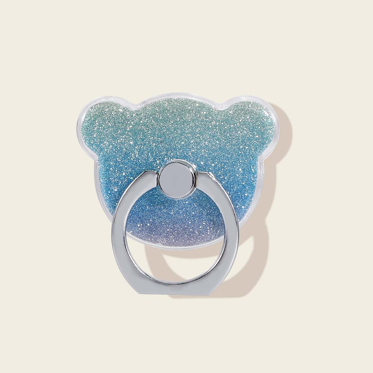 

Glitter Bear Phone Ring, Blue