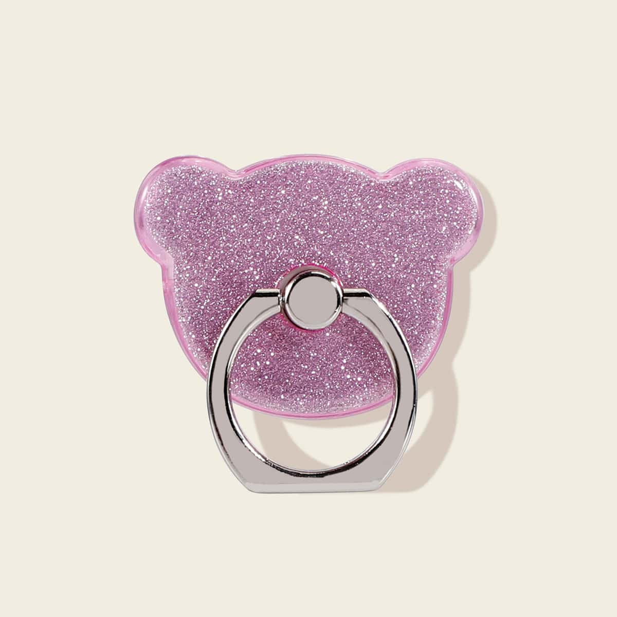 

Glitter Bear Phone Ring, Purple