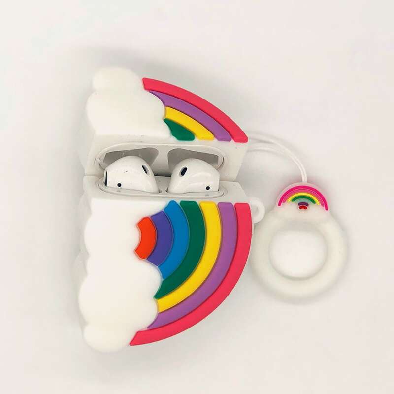 

Rainbow Shaped AirPods Case, Multicolor