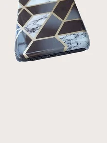 Coque à motif géométrique compatible avec iPhone - Multicolore - Voir 2