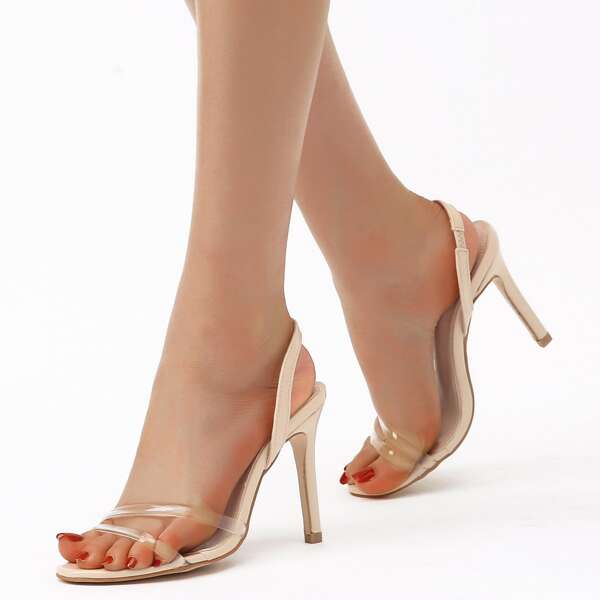 

Стилет каблук, Бежевые