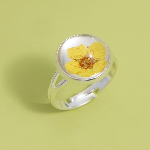 

Girls Sakura Decor Ring, Yellow