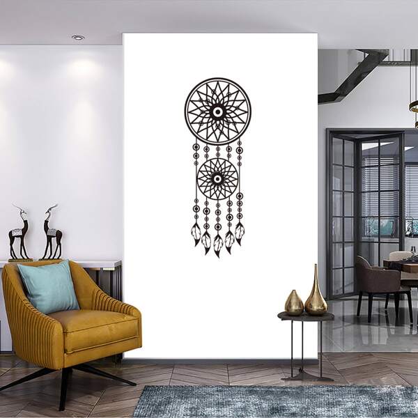 

Dream Catcher Pattern Wall Sticker, Black