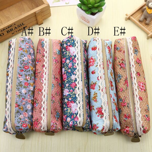 

1pc Calico Print Pencil Case, Multicolor